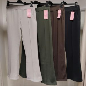 Pantalón campana licra/ bolsillos