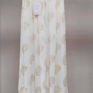 Pantalón estampado transparencia